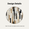 Zoomed-in detail of a Glass Stones Vertical tile backsplash with peel and stick application.